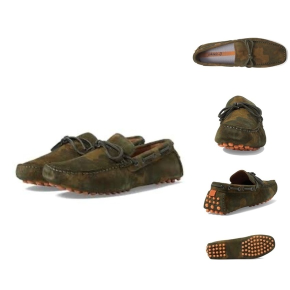 Johnnie-O Getaway Driver Camo Casual Slip On Mocs Moccasins Shoes Men’s Size 12M - Picture 13 of 14